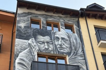 Sort estrena un nuevo mural en la Pressó Museu Camí de la Llibertat - EDGAR ALDANA