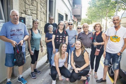 Participants en la caminada nocturna per l’entorn de Tàrrega el 25 de juliol passat. - LAIA PEDRÓS