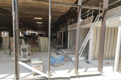 Vista de las obras en el interior de los Docs en el sector más próximo a la estación de trenes. - J.M.A.