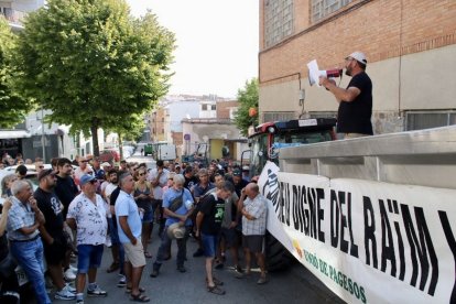 Imagen de la protesta en Sant Sadurní d’Anoia. - ACN