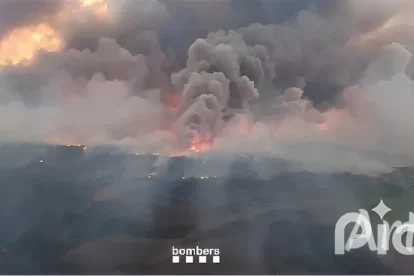 L’incendi de Torrefeta va arrasar més de 5.000 hectàrees. - BOMBERS DE LA GENERALITAT