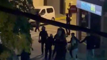 Vídeo d'un moment dels incidents.