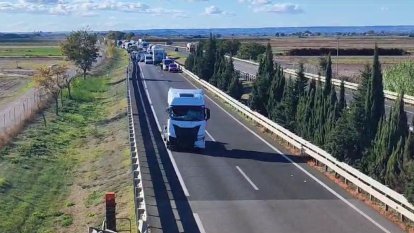 L'accident ha obligat a tallar l'autovia en direcció Barcelona.