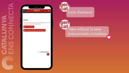 El web de l'Àrea privada ciutadana de la Generalitat, ara més senzilla i amb més serveis per a les persones