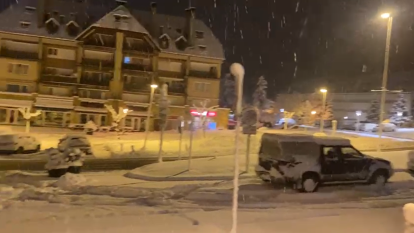 Video de la nevada que ha fet aquesta matinada a Vielha