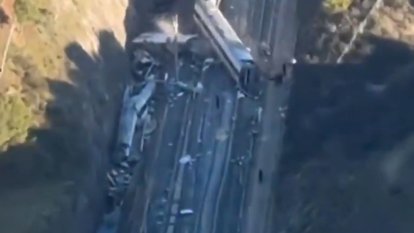 Vistes aèries de l'accident de trens a Còrdova / Guardia Civil