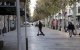 Un usuari de patinet elèctric, ahir a Lleida