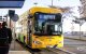 Un dels autobusos elèctrics de Lleida, aquest dissabte.