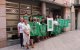 Representants i membres de les plataformes convocants de la manifestació contra macroprojectes energètics a Lleida el 5 d'octubre