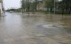 Carrers d'Amposta durant el temporal de finals de setembre.