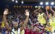 IMÁGENES | El Palau azulgrana se tiñe de burdeos con 1.200 aficionados que animaron la victoria del Lleida contra el Barça