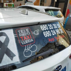 Un crespó negre en un taxi de Lleida per l'assassinat del taxista a la Bordeta.