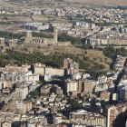 Vista aèria del Turó de la Seu Vella de Lleida.