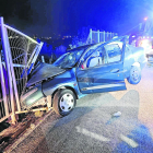 Imatge del vehicle després del sinistre que va tenir lloc ahir a la matinada.