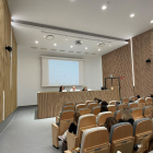 Un moment de la inauguració ahir de la jornada que es va celebrar a la sala d’actes de l’Arnau.