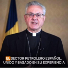 Un frame del vídeo denunciat en el qual suplanten la imatge del bisbe Joan-Enric Vives.