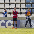 Adri Gené celebra el gol que va donar el triomf a l’Europa a Lleida.