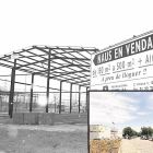 Naves en construcción en Camí dels Frares, que ahora está al completo.
