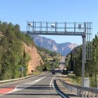 Radar col·locat a la C-14 al seu pas per Bassella. - C.S.