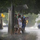 Lluvia en Lleida.