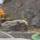 Despreniment de roques a Escales