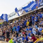 Imatge del Gol Nord del Camp d’Esports durant l’últim partit a casa davant de l’Alzira. - JORDI ECHEVARRIA