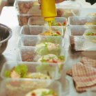 Comida lista para llevar.