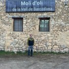 Ivan Caelles, al trull de Sant Martí de Barcedana.
