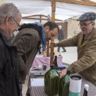 Un stand de la Fira de l'Oli de Belianes.