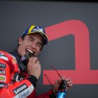 Marc Márquez celebra el seu excel·lent inici en el Mundial. - EFE