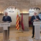 El conseller de la Presidència, Albert Dalmau, i el paer en cap, Fèlix Larrosa, presidiran la reunió de la Comissió Bilateral Paeria de Lleida - Generalitat, al Saló de Plens de la Paeria de Lleida.