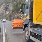 La C-13 va estar ahir tallada durant tres hores a Terradets.