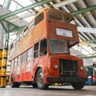 El Leyland Titan del 1957 recuperat d’un magatzem de Bellpuig, ara al Museu de l’EMT de Madrid a punt de ser restaurat. - EMT MADRID