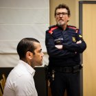 El futbolista Dani Alves, preparat per al judici contra ell a l'Audiència de Barcelona.