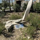 El rellotge a la seua ubicació actual.