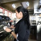 Un bar a la ciutat de Lleida aquest dilluns.