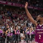 Corey Walden, al final del partit davant de l'UCAM Murcia al Barris Nord.