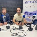 Marc Torres amb Dani Tejedor, ahir al programa ‘La Contra’ de ‘Lleida en Joc’.