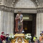 La imatge de Sant Anastasi, en la processó d'aquest 2025