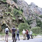 Turistes ahir visitant l’Argenteria, a la Pobla de Segur. - EDGAR ALDANA