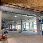 Treballs de construcció de la nova estació d'autobusos de Lleida.