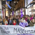 Imatge d’una mobilització contra la violència masclista a Lleida. - SEGRE