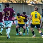 Una acció del partit que l’Atlètic Lleida va jugar ahir davant de l’Ebro. - ATLÈTIC LLEIDA