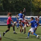 Jordi Puig, un dels més destacats, remata una falta lateral a la segona meitat. - ÀLEX SAMPER