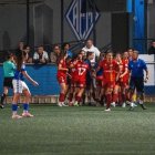 L’Europa celebrant el gol de la classificació. - PAU PASCUAL PRAT