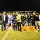 La plantilla lleidatana celebrant l´accés a la Copa del Rei. - INGRID SEGURA