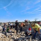 El curs de construcció de marges celebrat ahir.