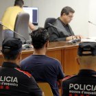 L'acusat d'agredir sexualment un noi a Lleida, durant el judici a l'Audiència de Lleida.