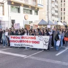 La manifestació va sortir del campus de Cappont de la UdL i va finalitzar als serveis territorials d’Educació. - A. GUERRERO