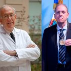 Ximo Company, a l'esquerra, i José Manuel Porcel a la dreta, amb la seua medalla d'or.